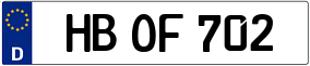 Trailer License Plate